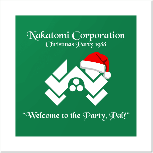 Nakatomi Corporation Christmas Party Wall Art by EightUnder